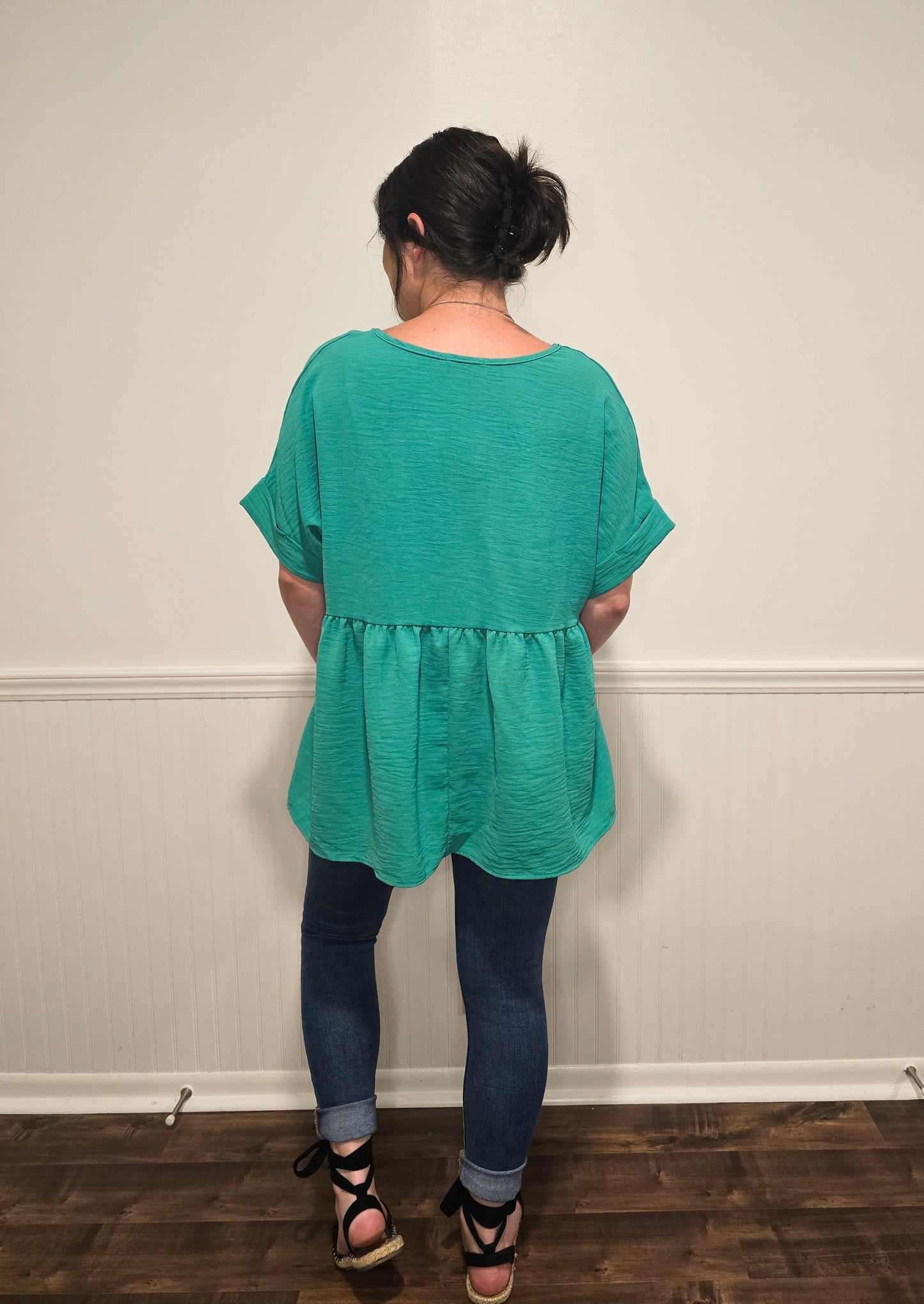 The Frenchy Top in Kelly Green