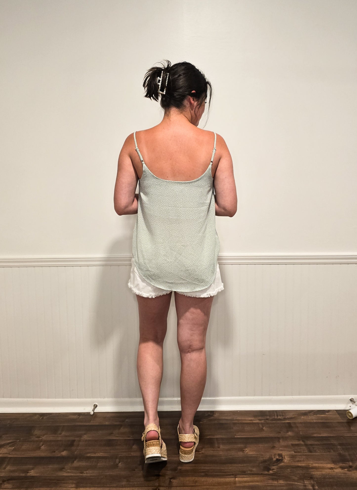 Summer Road Trip Cami in Sage