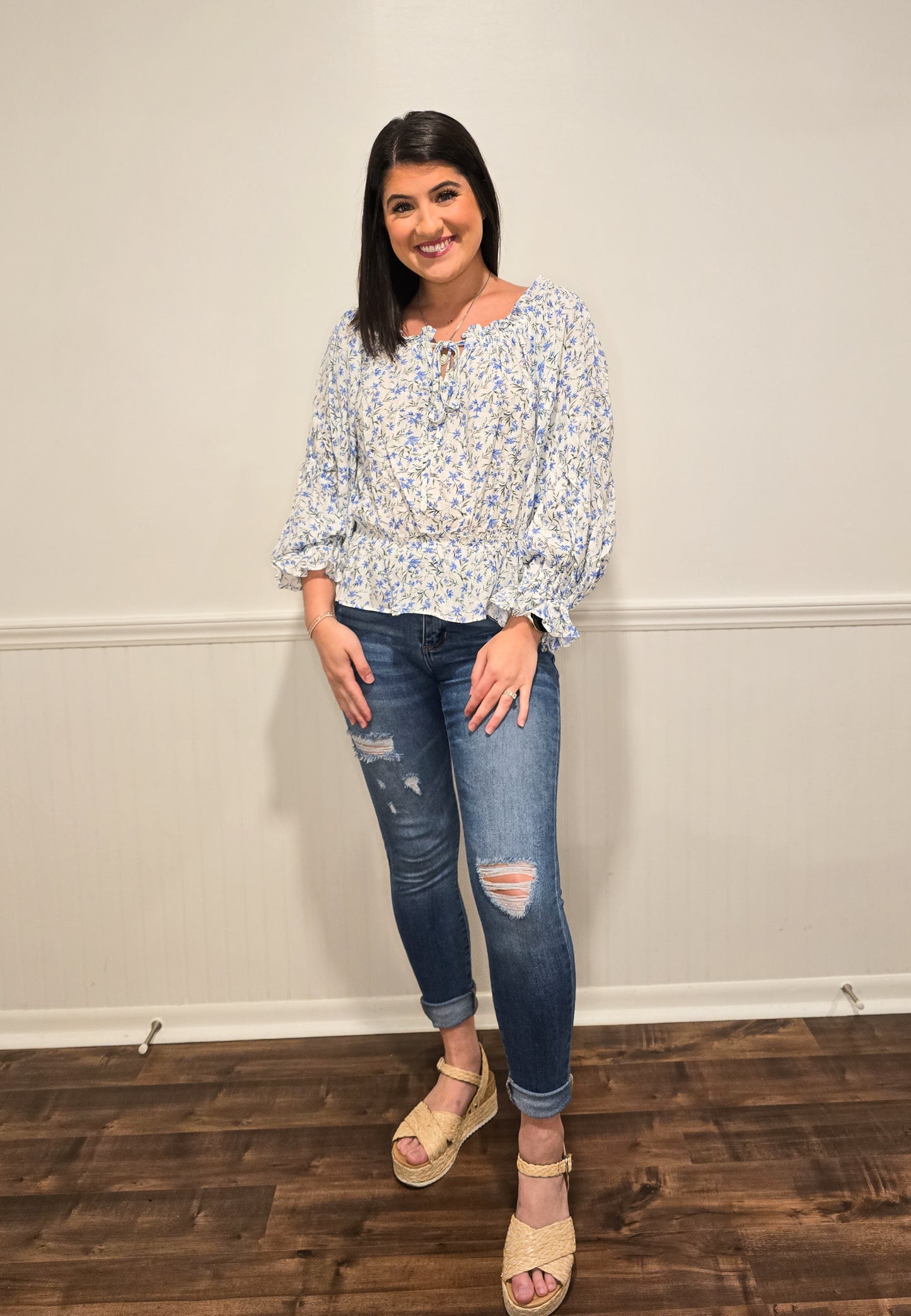 Southern Beauty Floral Blouse