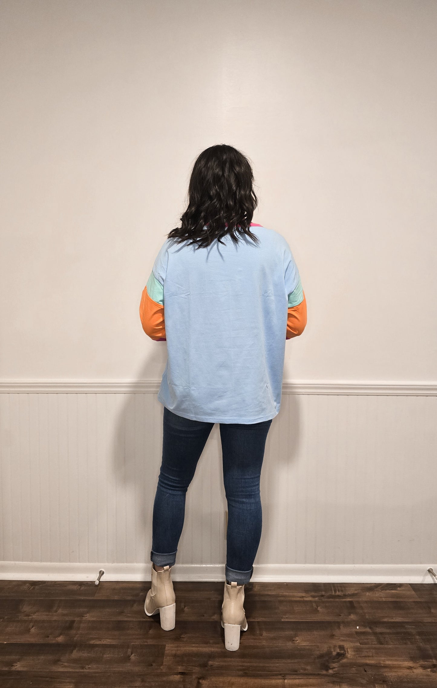 Stuck on You Colorblock Longsleeve Top