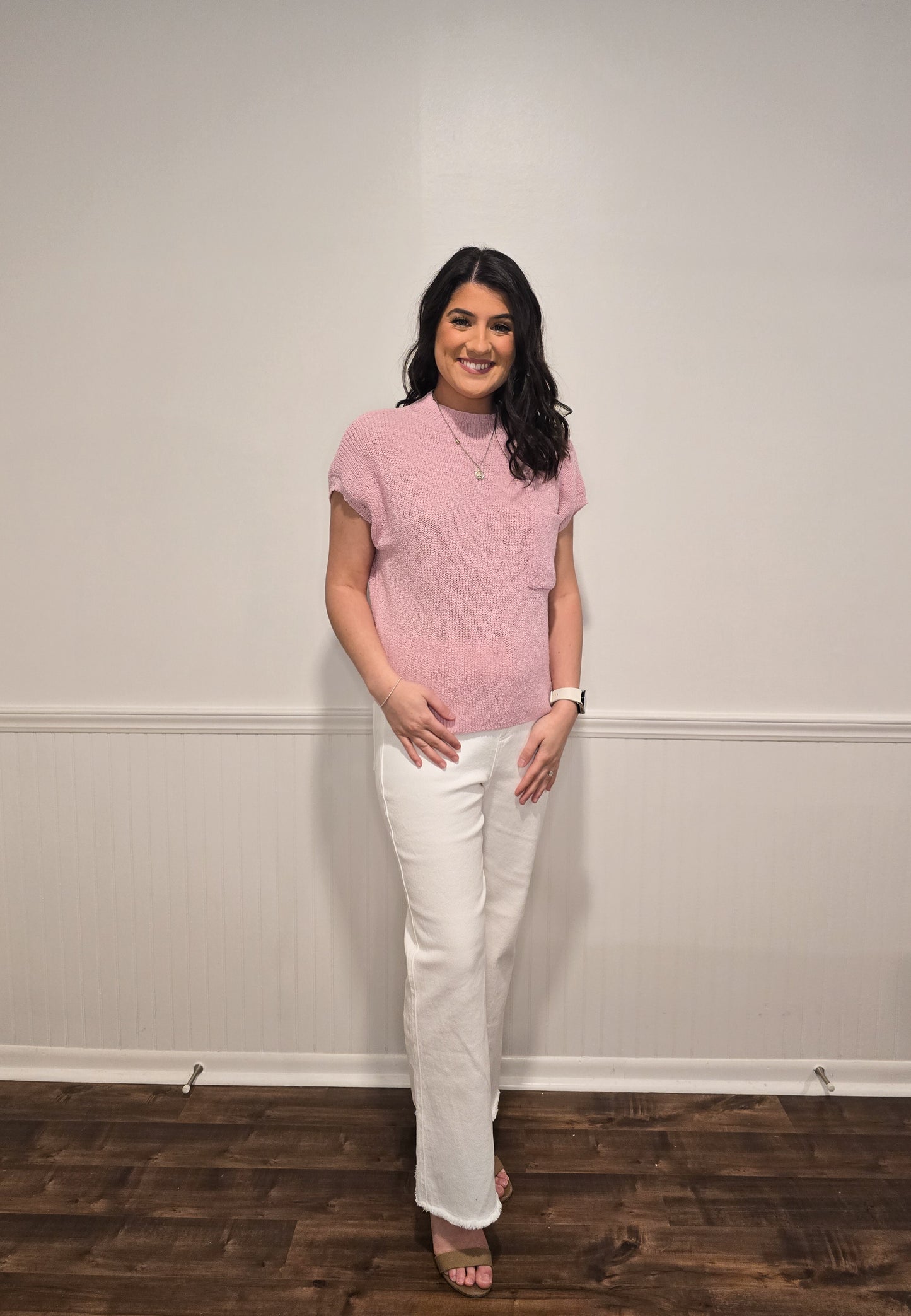 On Cloud Wine Sweater Top in Pink