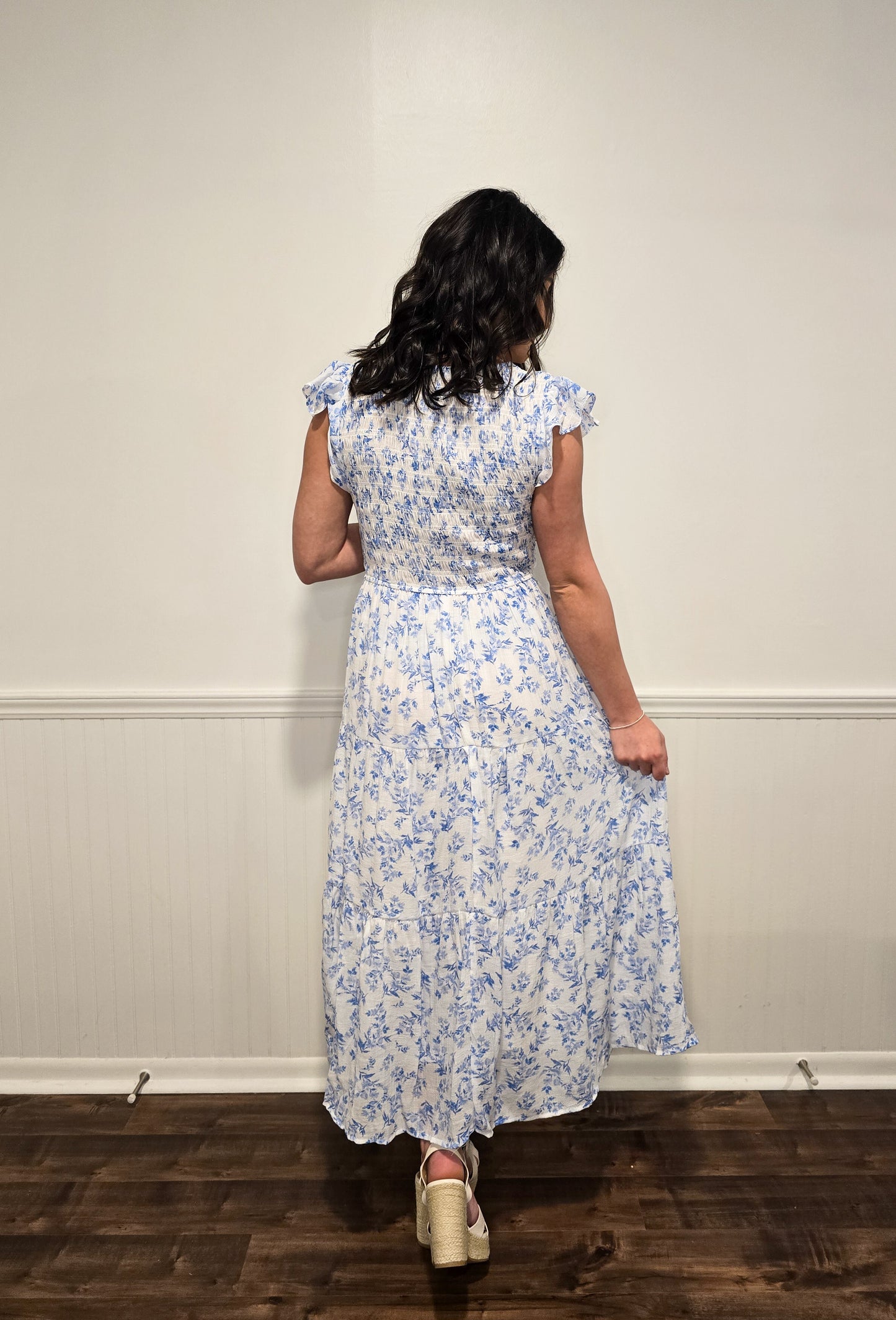 Something Blue Midi Dress