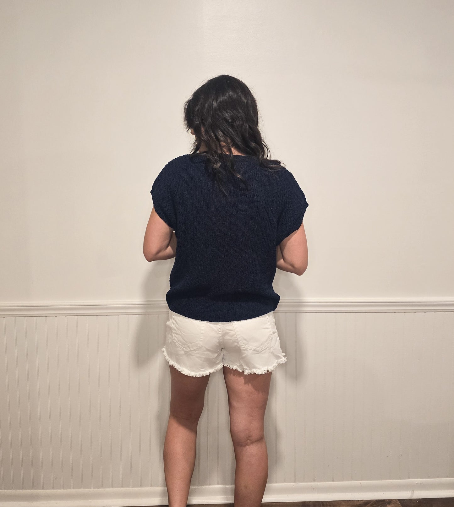 On Cloud Wine Sweater Top in Navy