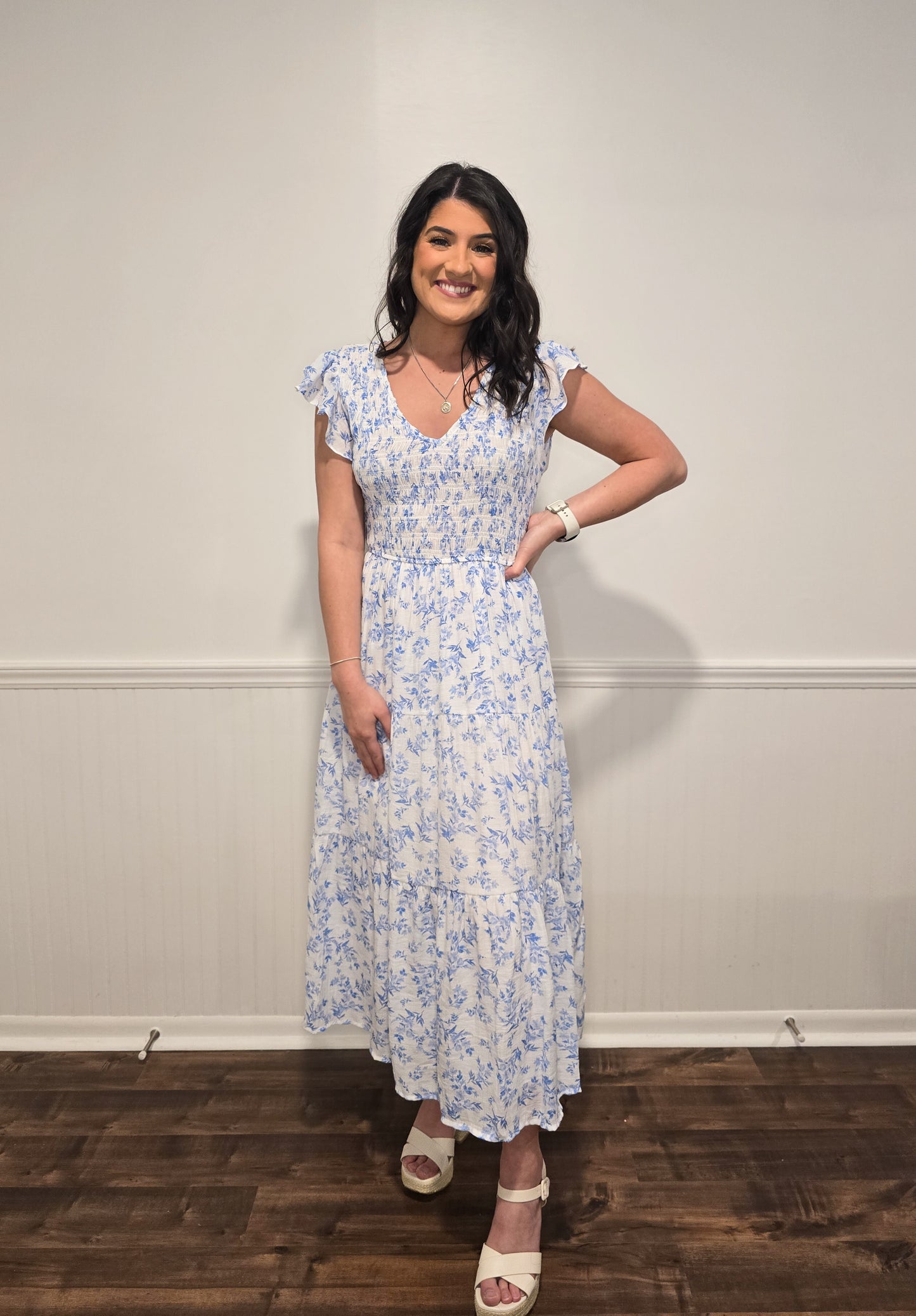 Something Blue Midi Dress