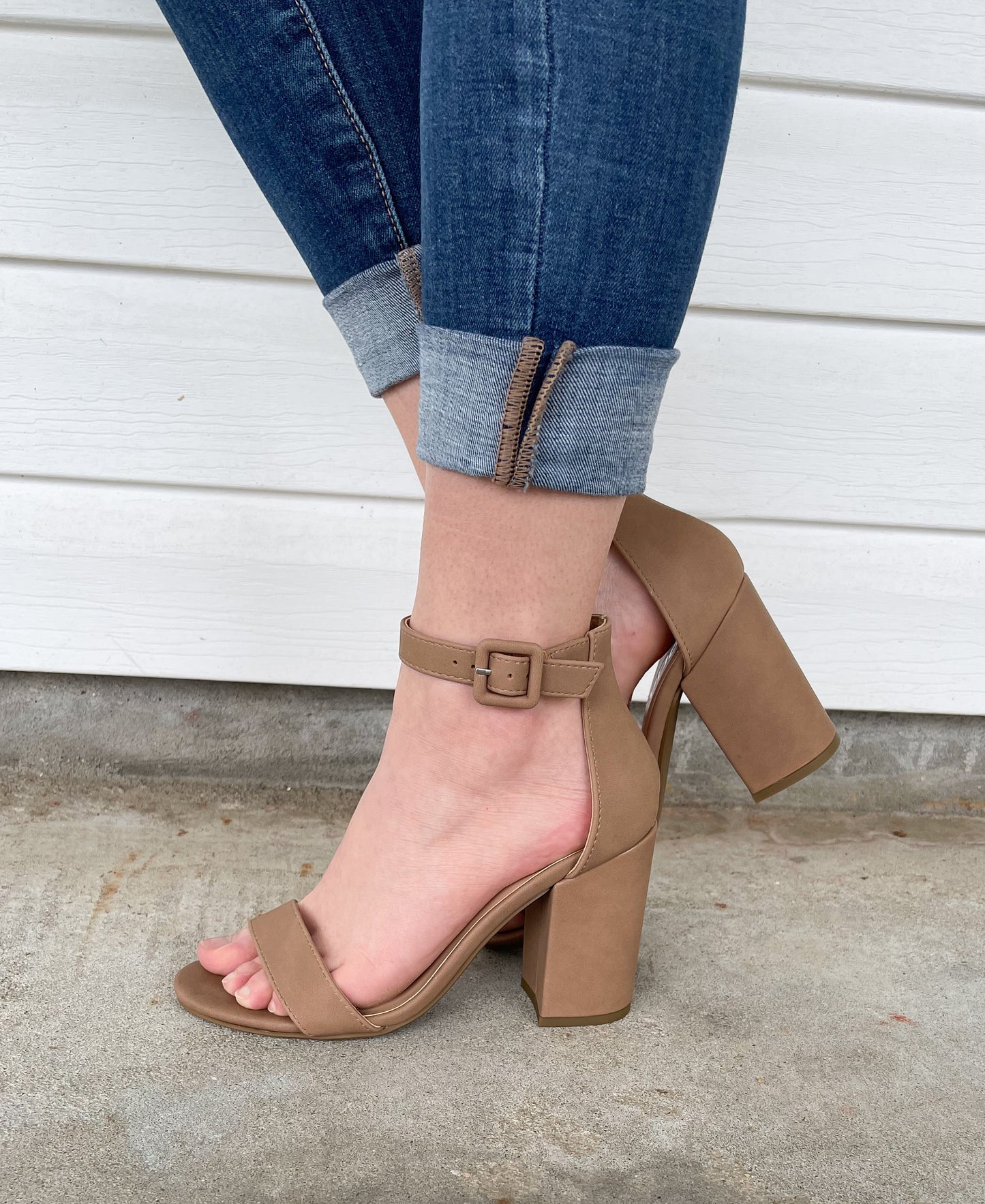 The Night is Young Heels in Rosy Taupe