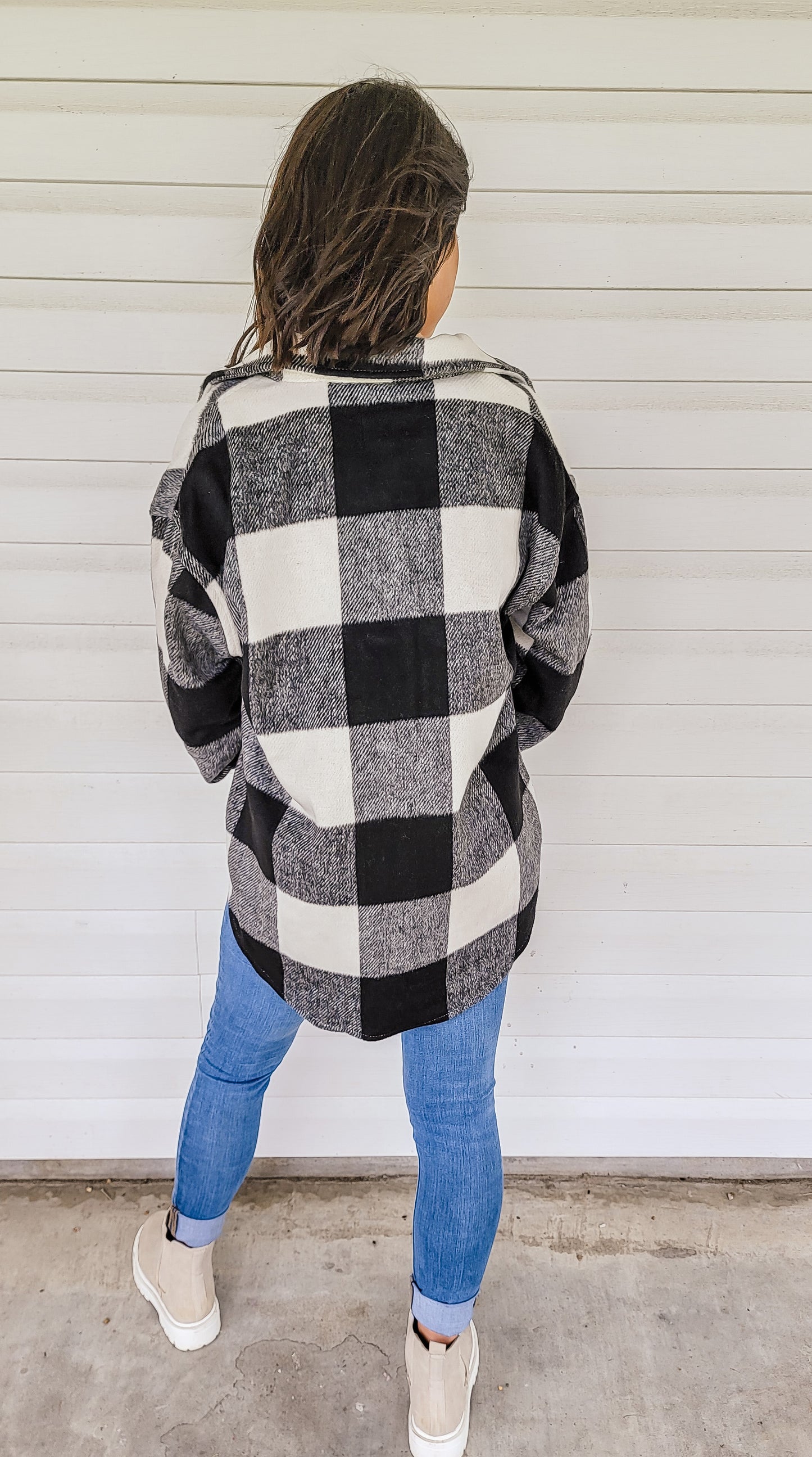 Fireside Dreams Shacket in Black