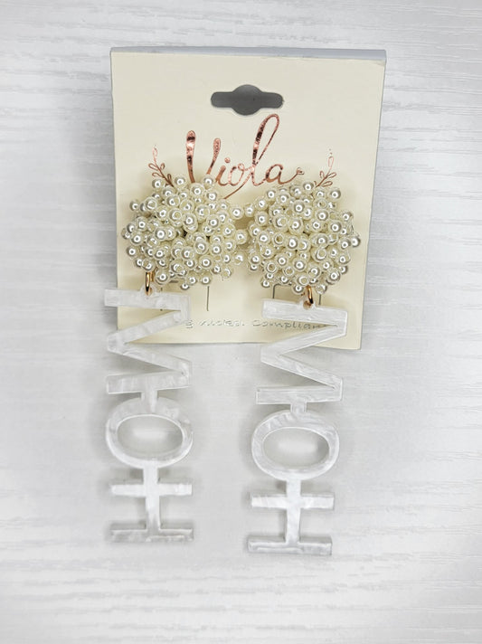 Maid/Matron of Honor Pearl Drop Earrings