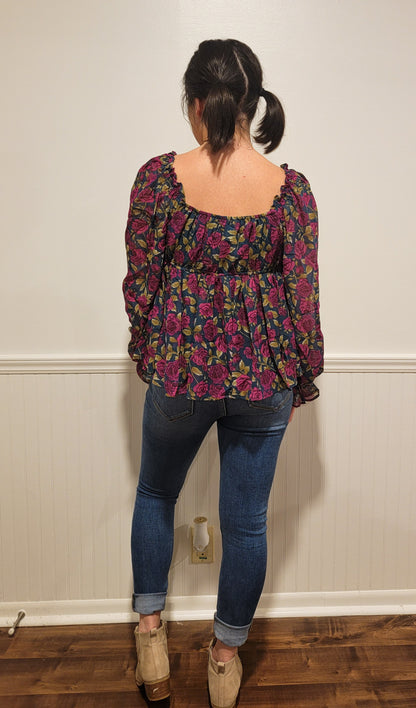 Lasting Love Floral Blouse