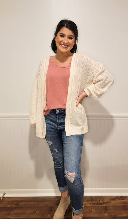 Endless Layers Cardigan in Cream