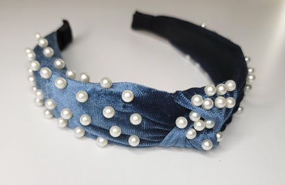 Velvet Pearl Headbands