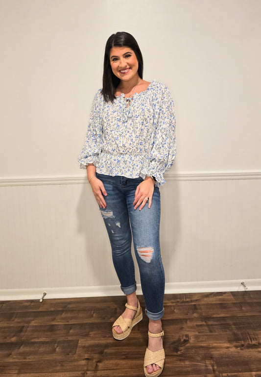 Southern Beauty Floral Blouse