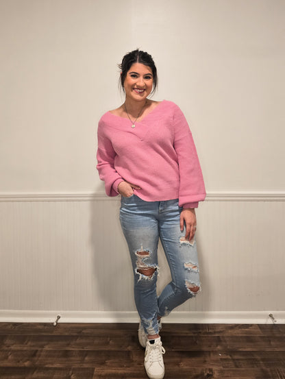 Beauty Within V-Neck Sweater