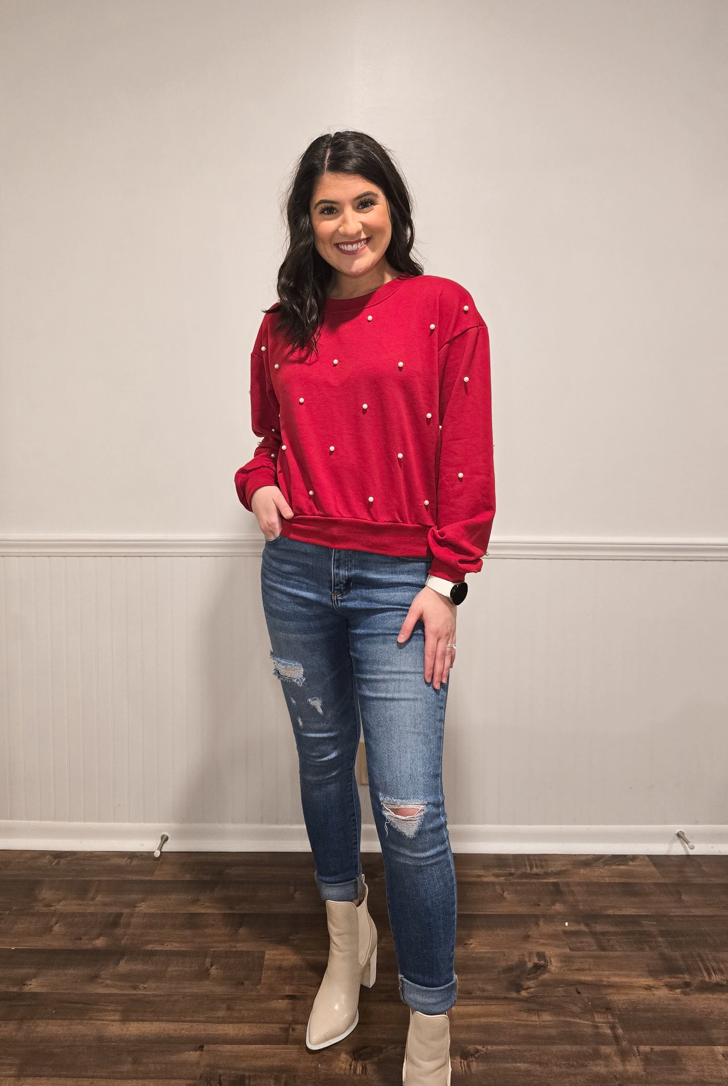 Hopeless Romantic Pearl Sweatshirt