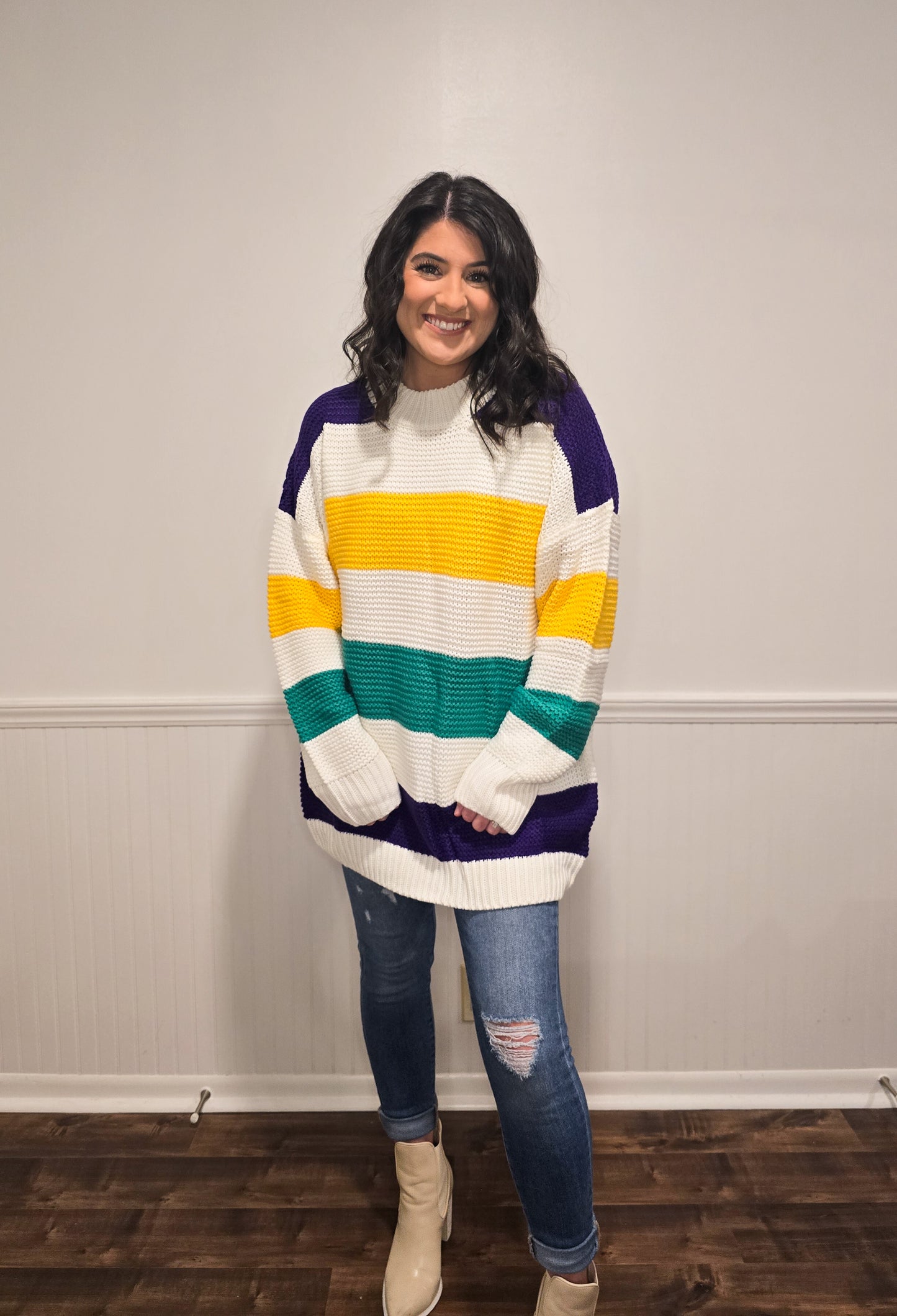 Here For The King Cake Sweater