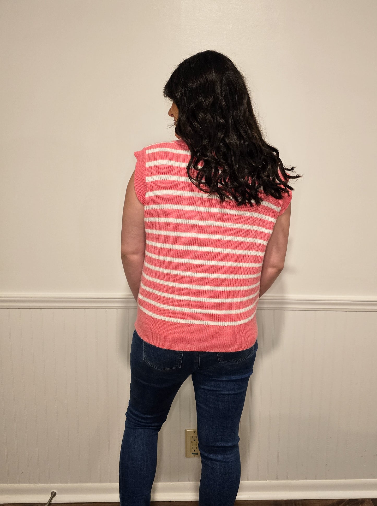 Summer Vibes Collared Sweater Top
