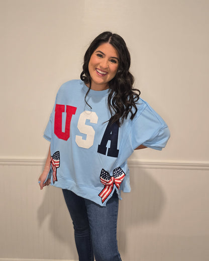 USA Sweetheart Oversized Top
