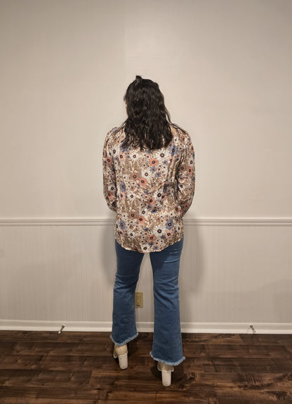 Fall Floral Romance Blouse