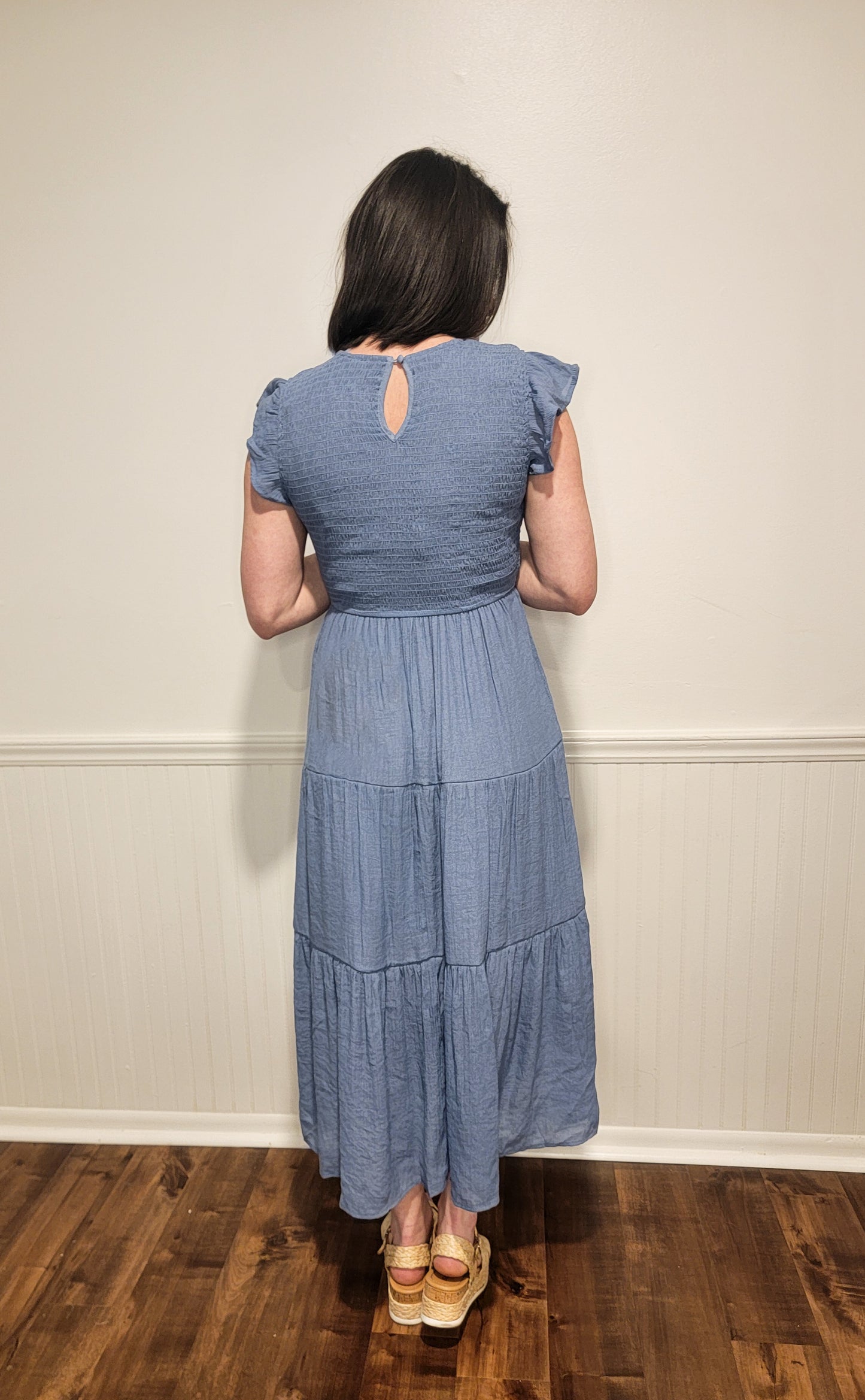 Dreaming of You Midi Dress in Chambray