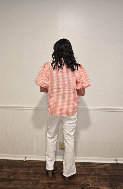 Brunch With The Girls Gingham Top