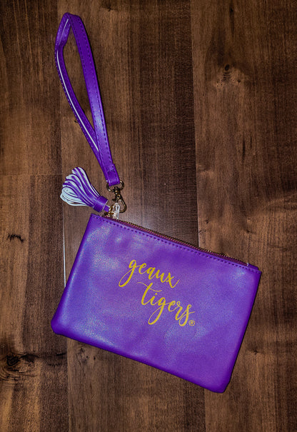 Geaux Tigers Wristlet