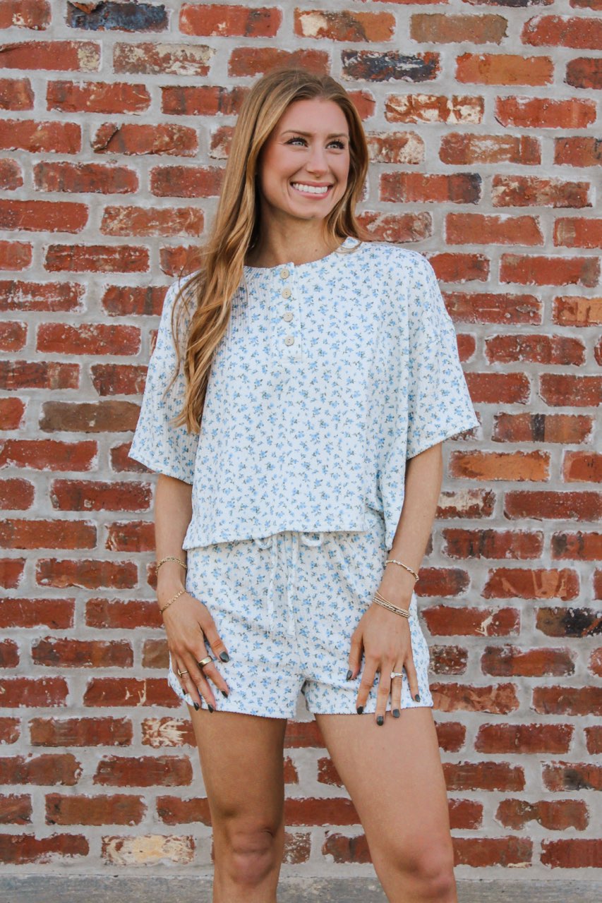 Weekend Wind-Down Lounge Set in Blue