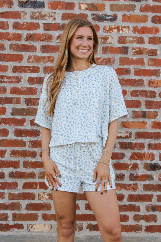 Weekend Wind-Down Lounge Set in Blue