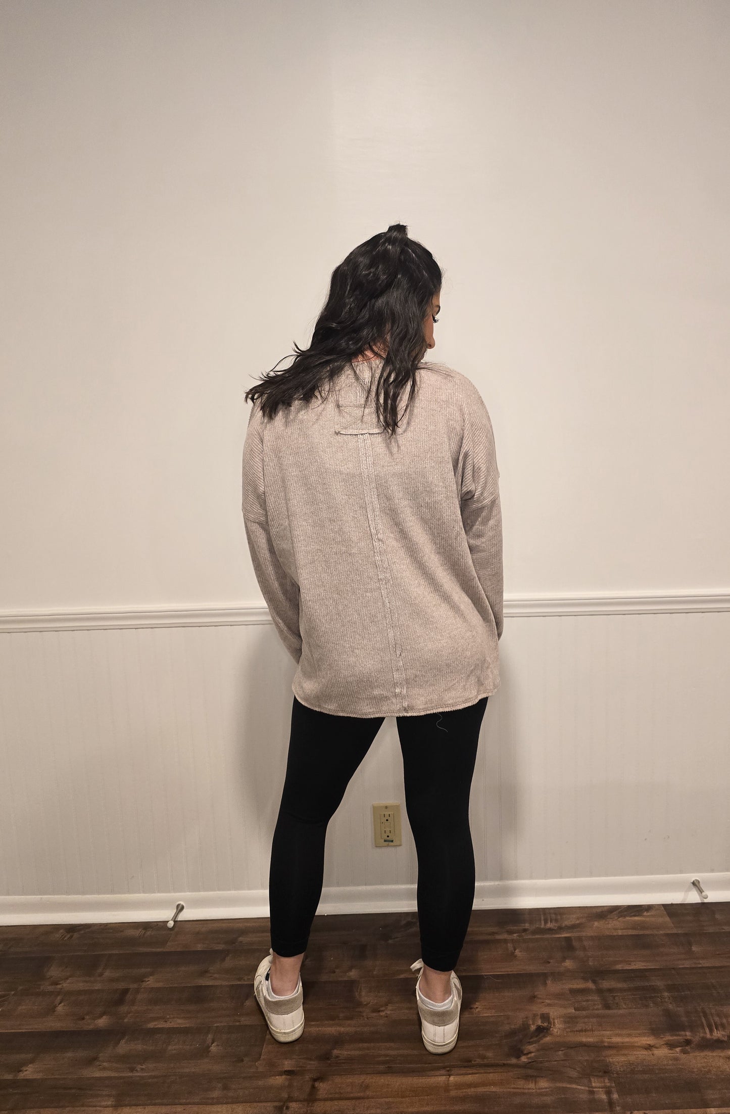 Fall Sentiments Sweater in Light Mocha