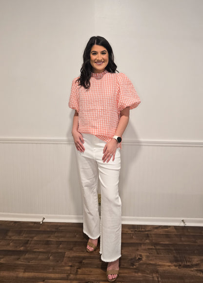 Brunch With The Girls Gingham Top