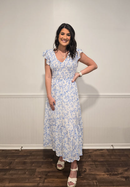 Something Blue Midi Dress
