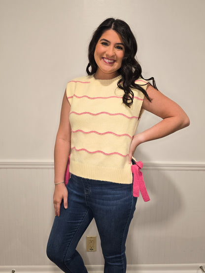 Lemonade Sippin' Sweater Top in Yellow