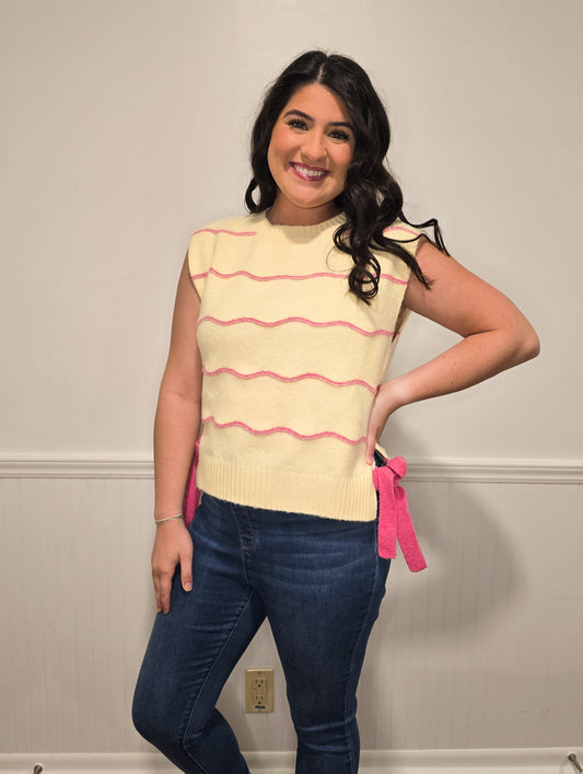 Lemonade Sippin' Sweater Top in Yellow
