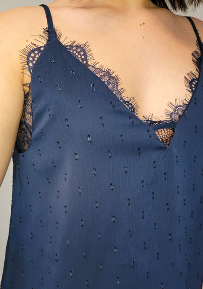 From The Heart Cami in Navy