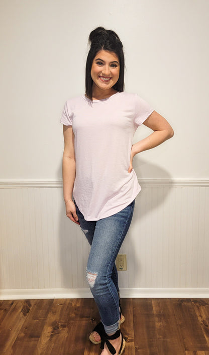 Plain and Simple Tee in Lilac