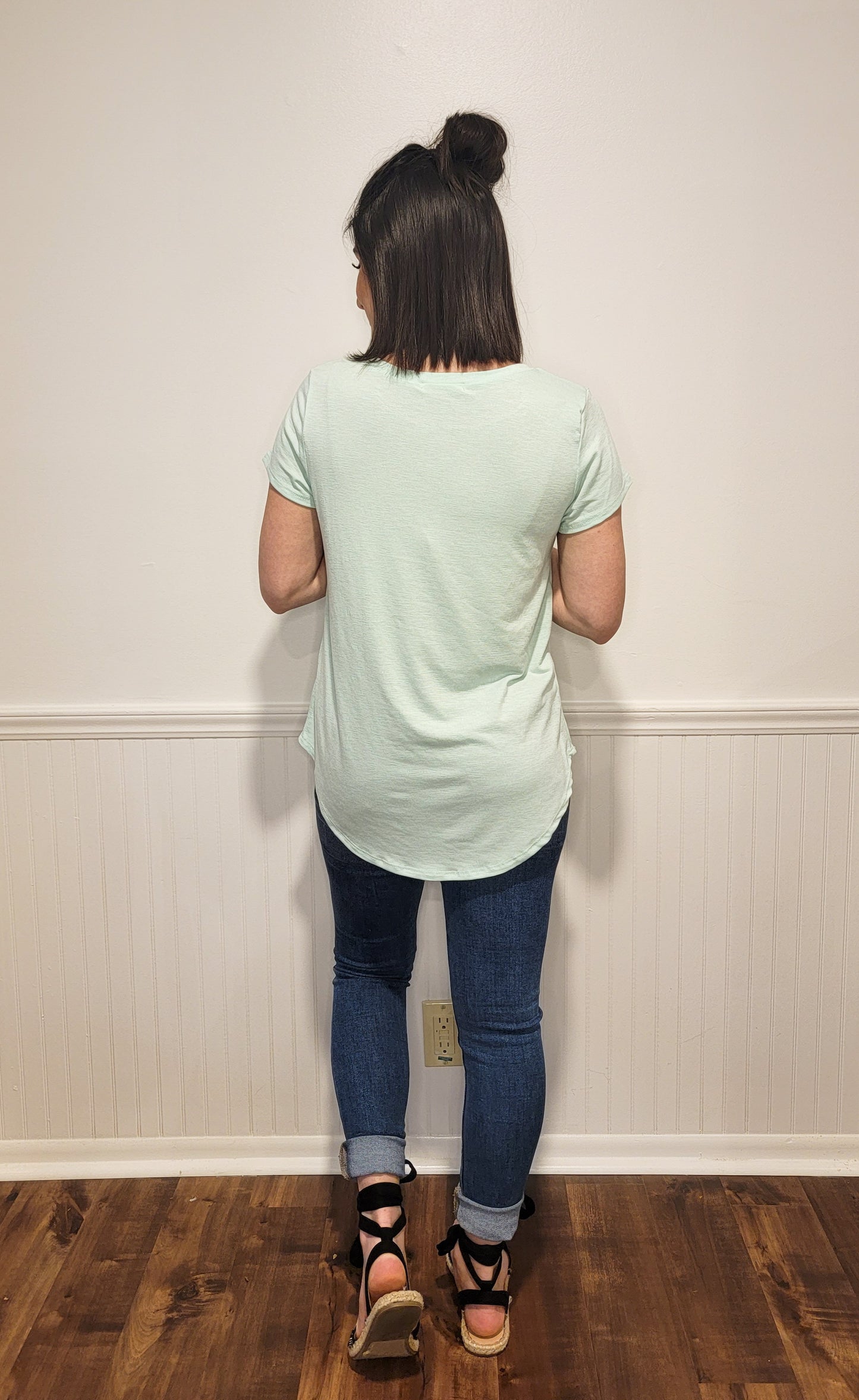 Plain and Simple Tee in Seafoam