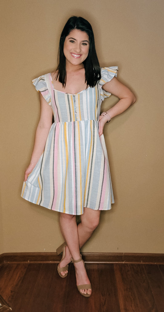 One True Love Striped Dress