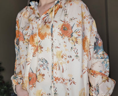 Natural Florals Top