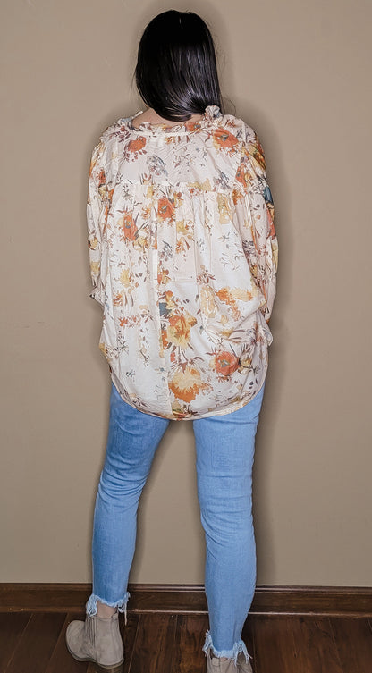 Natural Florals Top